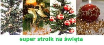 Girlanda Perłowa Łańcuch z Pereł Perełek Dekoracja na Stół Przyjęcie Wesele