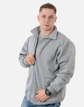 Duża Bluza Sportowa Dresowa Męska Bawełniana Rozsuwana Rozpinana 2316-4 4XL