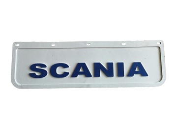 Брызговик SCANIA белый с тиснением СИНИЙ