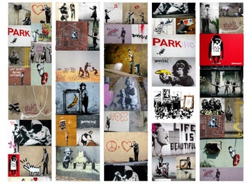 ОБОИ В РУЛОНЕ 0,5х10м BANKSY MURAL f-A-0237-j-b