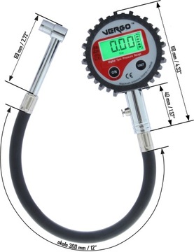 Цифровой манометр в шинах, манометр в колесах с кабелем