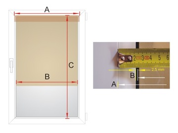 ROLETA ZACIEMNIAJĄCA w kasecie Złoty Dąb 96x160 G