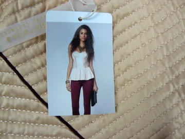 Bershka new corset top tuba tuba beige satin m m