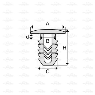 ALFA ROMEO FIAT LANCIA SPINKA WCISK WYCISZENIA