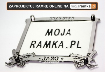 Ramka pod tablicę rejestracyjną na motocykl INOX!