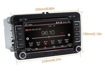 Магнитола 7 дюймов Android 12 VW GPS navi wifi Golf PL