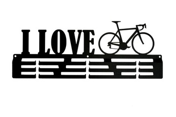 Вешалка для медалей I LOVE BIKE, сталь, цвета