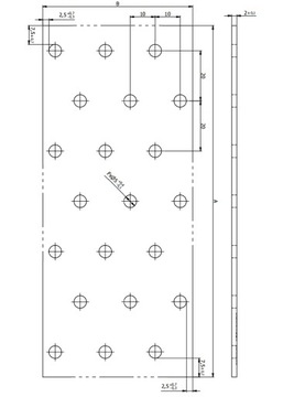 PP18 Перфорированная тарелка плоская связь OC 120x200