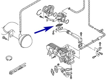 Zaślepka EGR VW Audi Skoda Seat Ford 1.9 2.5 TDI