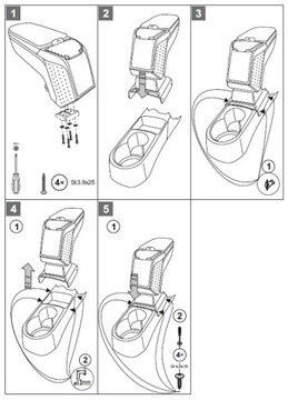 Подлокотник Armster II Skoda Rapid, черный