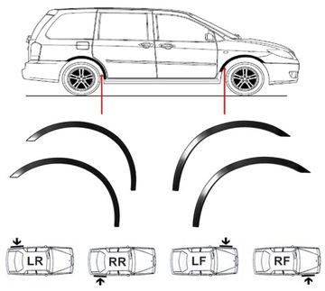 Защитные чехлы на крылья CHRYSLER PACIFICA FL — 4 шт.