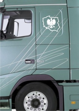 Naklejka patriotyczna Orzełek Polska na tira auto *24cm *Wzory *Kolory