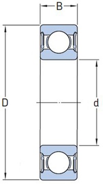 Подшипник шариковый 6201 2RS ДДУ ППЛ 12х32х10