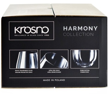 Красивые бокалы для воды KROSNO Harmony 500мл