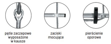 DRABINA LINOWA SZEROKA STALOWA DL 012 15