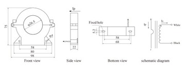 SCT025B-150A/5A 1% Трансформатор тока