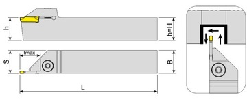 Нож AKKO ADKT I L 1616 3 T15 DGN 3 ISCAR