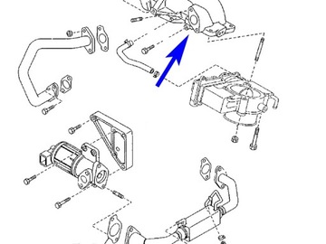 Прокладка крышки EGR Mazda 3 5 6 CX7 2.0 CiTD