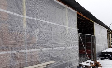 Osłona rusztowaniowa plandeka do rusztowań 2,7x20 MOCNA! 150g/m2