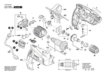 Выключатель BOSCH PSB 600 RE 650 RE 680 RE