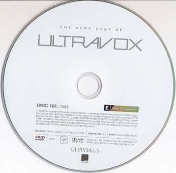 Ultravox самая лучшая из CD + DVD Limited Edition