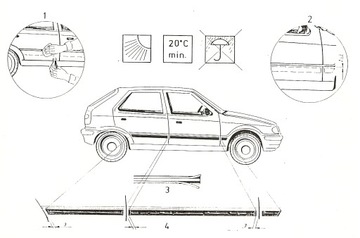 KIA CEE'D CEED II с 2012 года боковые молдинги