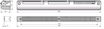 Оконный акустический воздухоотводчик VENTEC VT 901 WHITE