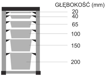 ГАСТРОНОМИЧЕСКИЙ КОНТЕЙНЕР GN 1/3 глубина 65ММ СТАЛЬ 13065