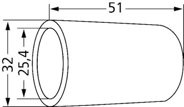 Переходная муфта соединителя 32x25,4 кат. 3/2