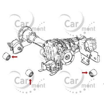 Tuleja mostu NAVARA PATHFINDER XTERRA 54721-EA300