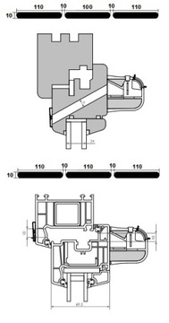 Оконный акустический воздухоотводчик VENTEC VT 901 WHITE