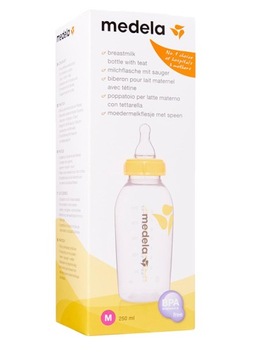 Medela 1 бутылочка с соской, 250 мл, размер M