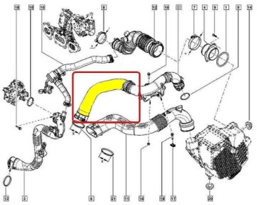 фото thumb №8, Renault captur 0,9 tce шланг turbo интеркулер