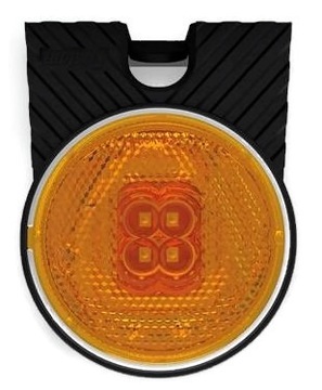 LAMPA FT-060 LED ŻÓŁTA OKRĄGŁA POZYCYJNA KĄTOWA AUTO LAWETA PRZYCZEPA OBRYS