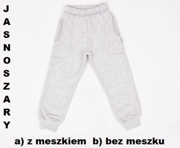 SPODNIE DRESOWE z meszkiem i cienkie, dres roz.116