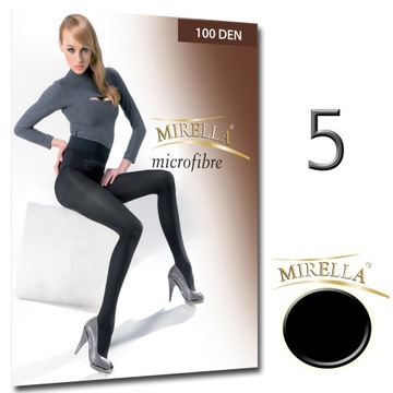 Mirella Microfibra 100 Den 5/XXL Nero