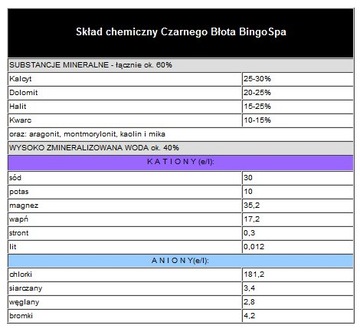 Naturalne błoto z Morza Martwego do ciała black mud 300 ml Bingospa