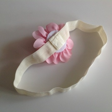 Цветочная полоса Ecru+Pink 35CM-54CM крещение