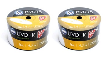 HP DVD+R 4,7 ГБ для печати 100 шт. для печати ХИТ!!!