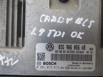 КОМПЬЮТЕР CADDY III 1.9 TDI 0281015613 03G906056AB
