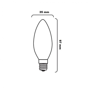 ТРАДИЦИОННАЯ КЛАССИЧЕСКАЯ СВЕЧА E27 25W