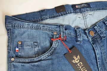 DUŻE DŁUGIE spodnie Clubing jeans 136-138 pas L38