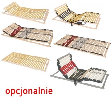 Stylowe łóżko 140x200 cm sanie z litego drewna duże jednoosobowe 80207a