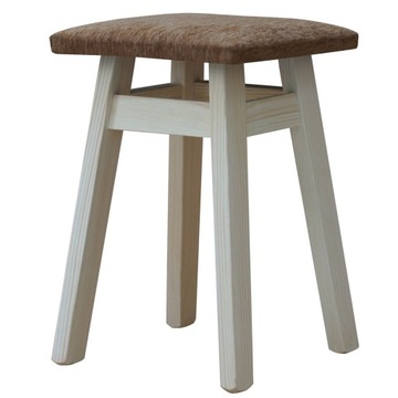 TABORET TAPICEROWANY KUCHENNY SOSNOWY SUROWY