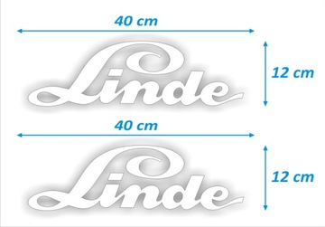 НАКЛЕЙКИ НАКЛЕЙКИ - LINDE - 2 шт. - БЕЛЫЕ.