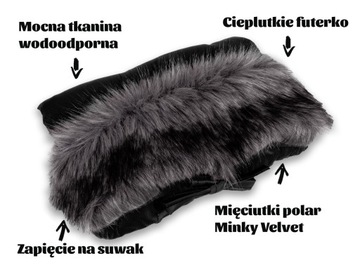 Kiziazia mufka Minky Velvet для водонепроницаемой инвалидной коляски
