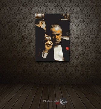 OJCIEC CHRZESTNY - OBRAZ 60x40 canvas godfather