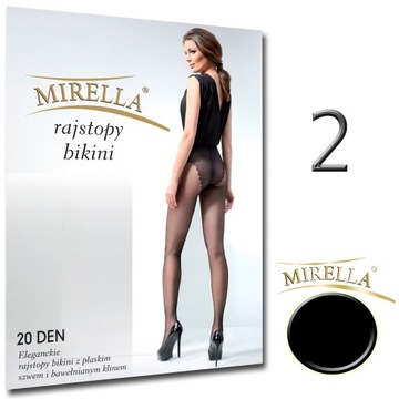 MIRELLA Колготки бикини 20 ден 2/М Nero