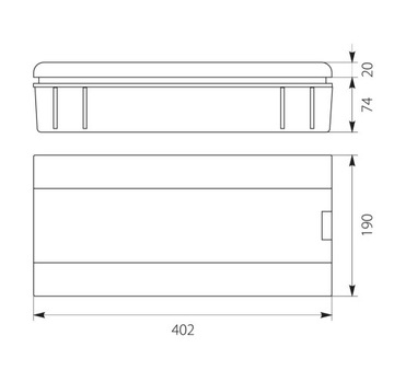 Щит скрытого монтажа 1х18 СРп IP40 s18 18 2,4