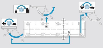 Доводчик ASSA ABLOY DC140 с рычагом, черный